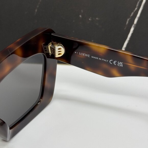 NEW LOEWE LW40145F 52A WOMEN SUNGLASSES HAVANA CAT EYE LOEWE EYEWEAR main image 9